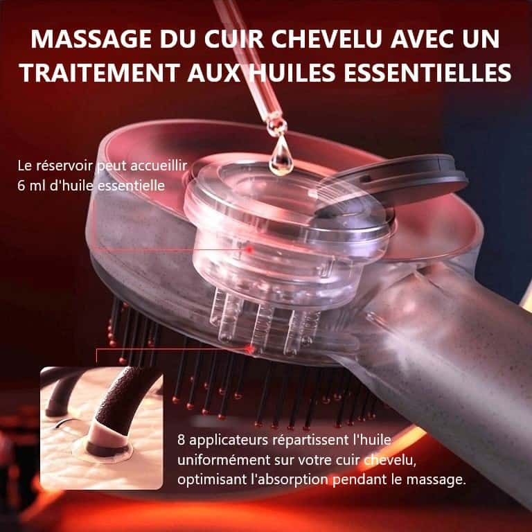 brosse de massage autonome cuir chevelu alaya trio™ 3-en-1